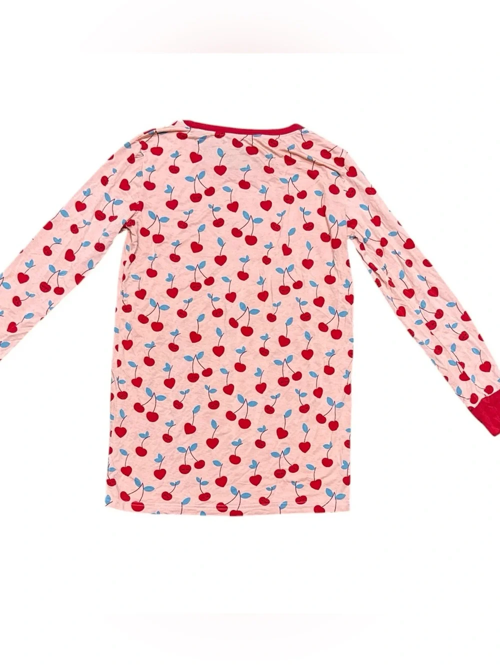 Little Sleepies Cherry On Top Bamboo Two Piece Pajamas Long Sleeve Girls Size 16